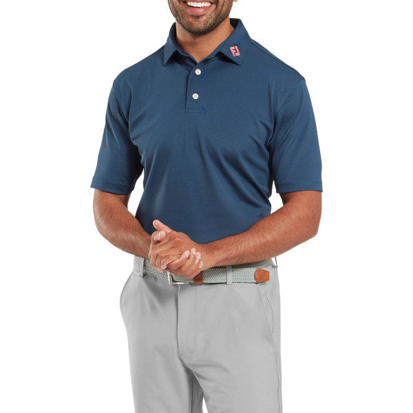 FootJoy Stretch Pique Solid Herre Poloshirt - Dark Denim