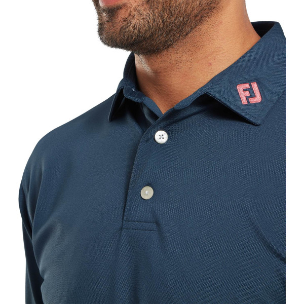 FootJoy Stretch Pique Solid Herre Poloshirt - Dark Denim