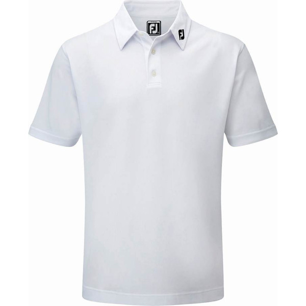 FootJoy Stretch Pique Solid Junior Poloshirt - White
