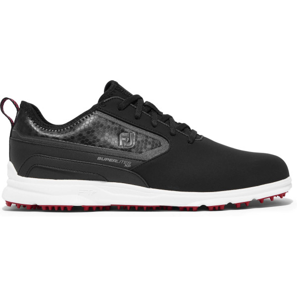 FootJoy Superlites XP (2022) Vandtætte Herre Golfsko Uden Spikes - Black/White/Red