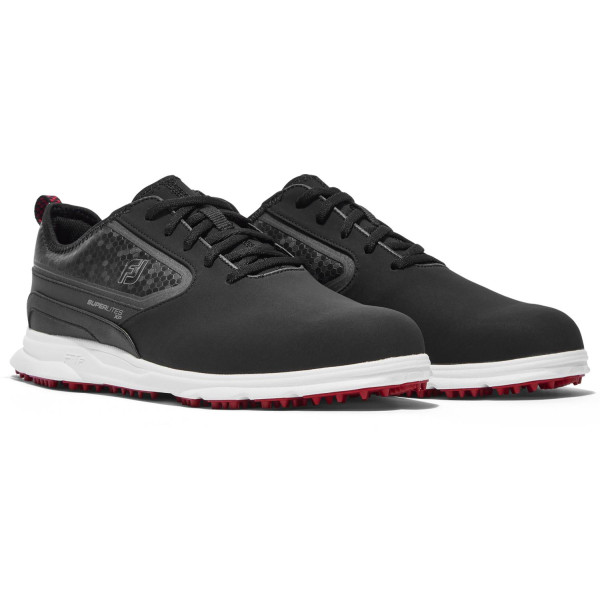 FootJoy Superlites XP (2022) Vandtætte Herre Golfsko Uden Spikes - Black/White/Red