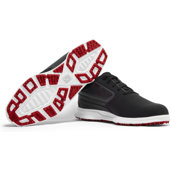 FootJoy Superlites XP (2022) Vandtætte Herre Golfsko Uden Spikes - Black/White/Red