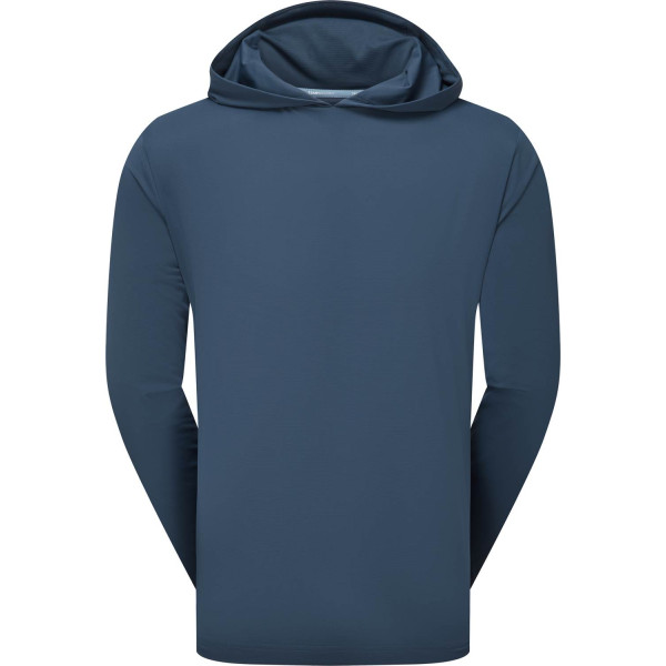 FootJoy TempoSeries Blocked Sun Hoodie Herre Pullover - Denim