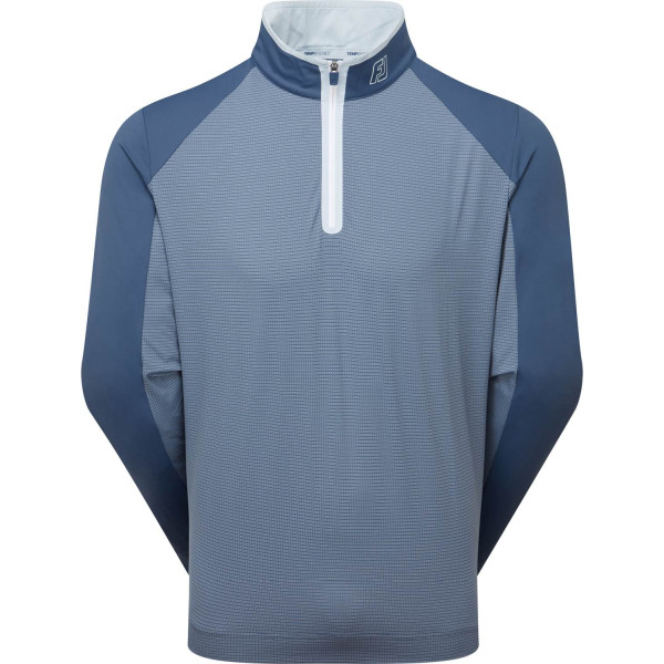 FootJoy TempoSeries Mixed Texture Chill-Out Herre Pullover - Denim
