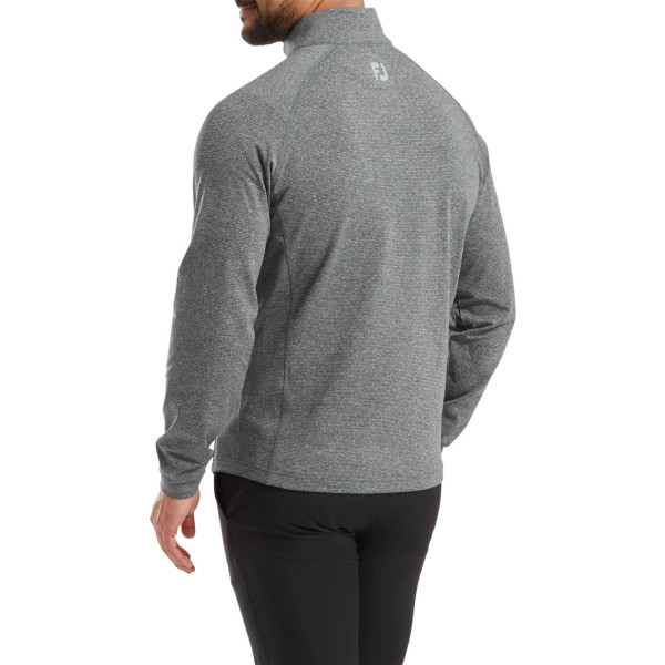 FootJoy ThermoSeries Brushed Back Midlayer Herre Pullover - Black