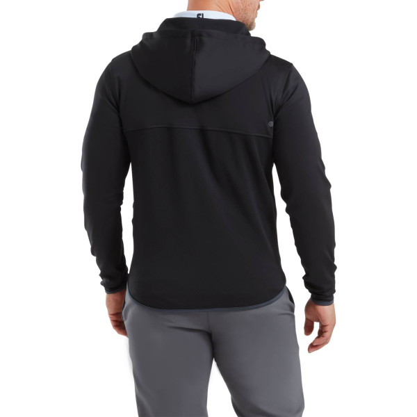 FootJoy ThermoSeries Full-Zip Hoodie Herre Cardigan - Black