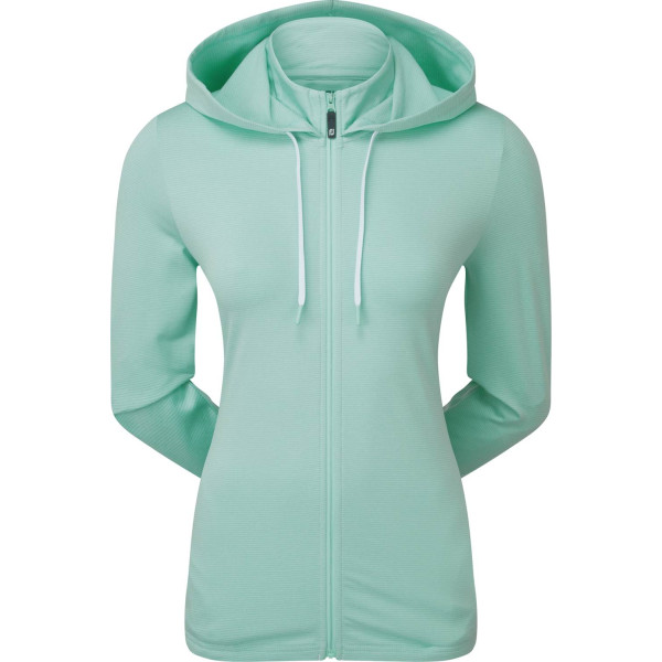 FootJoy ThermoSeries Hoodie Dame Cardigan - Canal Blue