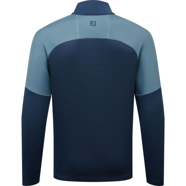 FootJoy ThermoSeries Jacquard Midlayer Herre Pullover - Navy/Slate