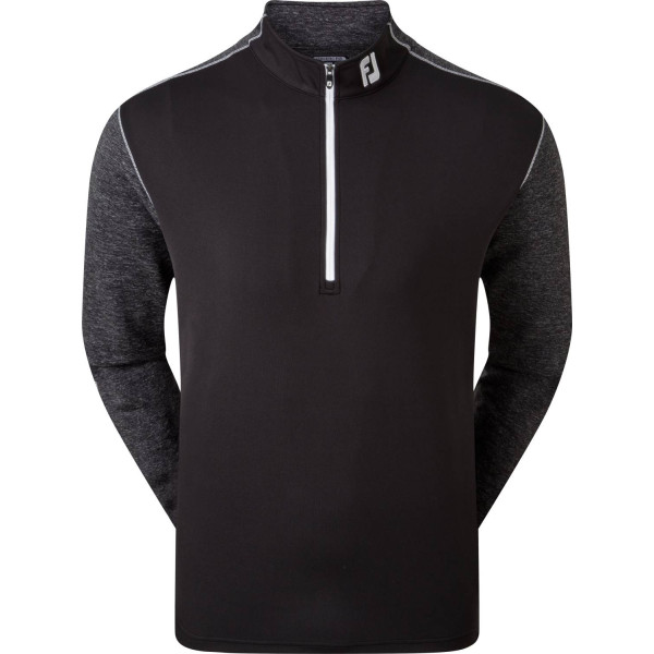 FootJoy Tonal Heather Chill-Out Herre Pullover - Black