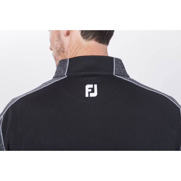 FootJoy Tonal Heather Chill-Out Herre Pullover - Black