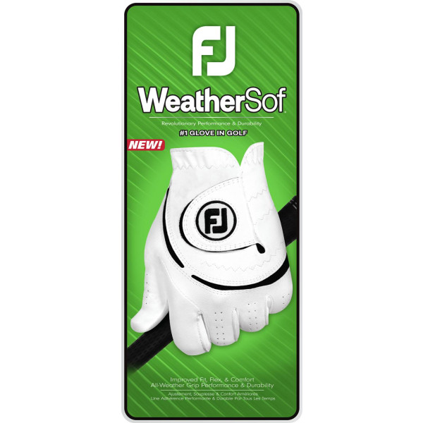 FootJoy Weathersof (2024) Syntetisk Herre Golfhandske - White
