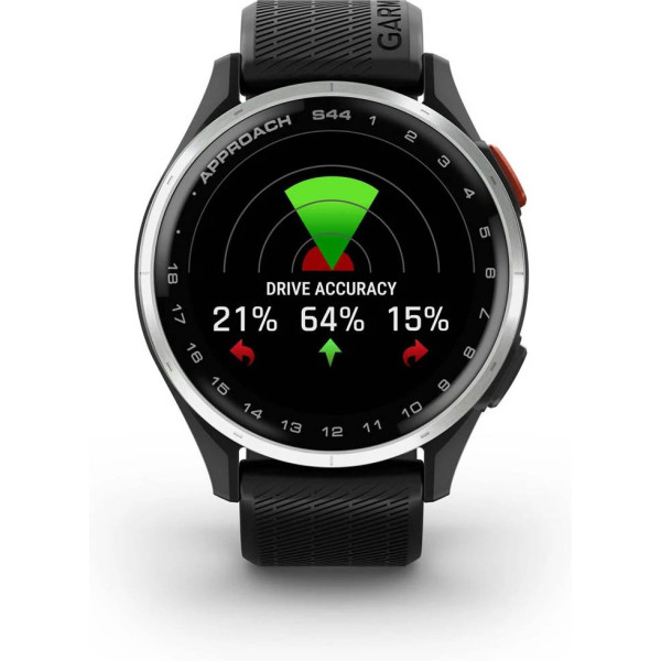 Garmin Approach S44 43 mm Black/Silver GPS ur