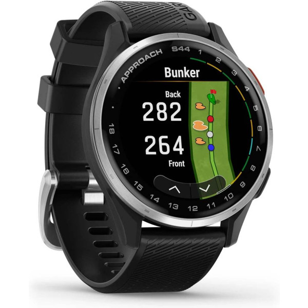 Garmin Approach S44 43 mm Black/Silver GPS ur