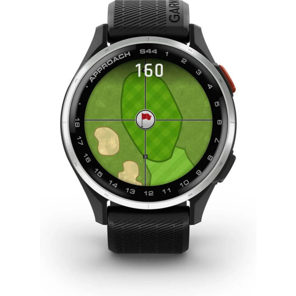 Garmin Approach S44 43 mm Black/Silver GPS ur