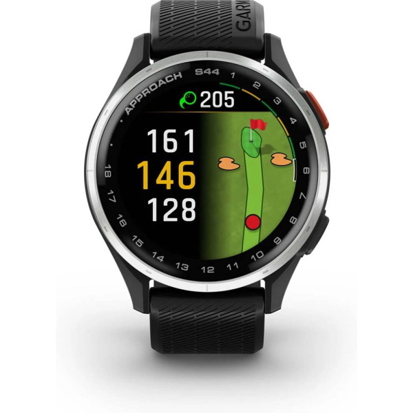 Garmin Approach S44 43 mm Black/Silver GPS ur