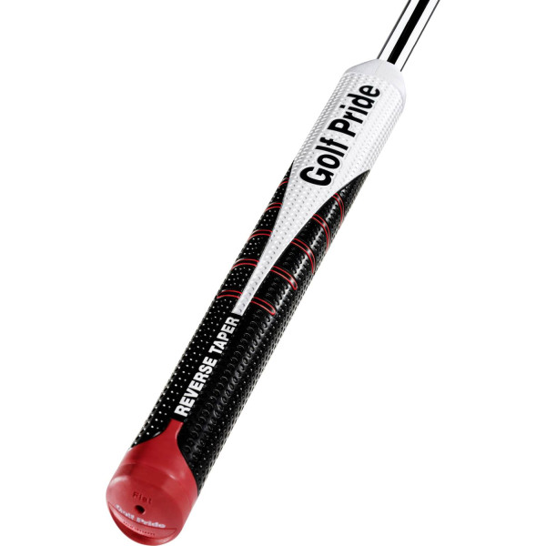 Golf Pride Reverse Taper Flat Putte grip - Black/White/Red