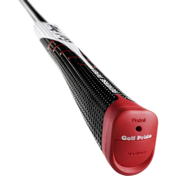 Golf Pride Reverse Taper Pistol Putte grip - Black/White/Red