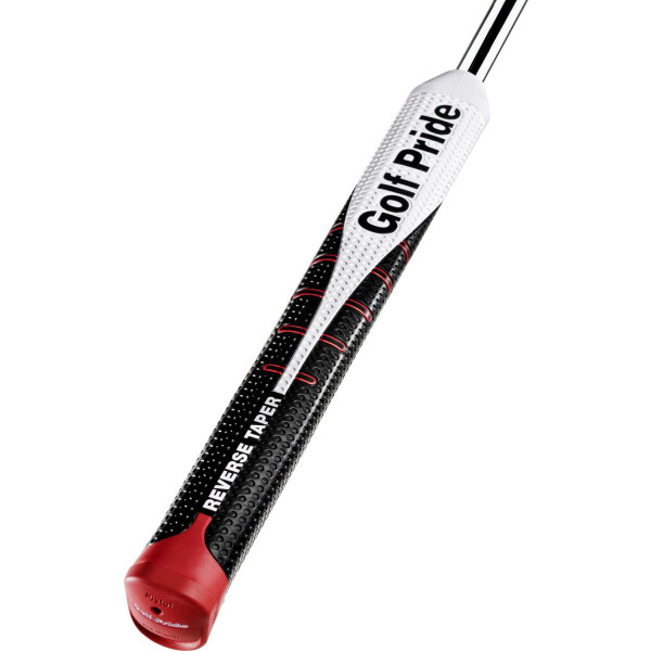 Golf Pride Reverse Taper Pistol Putte grip - Black/White/Red