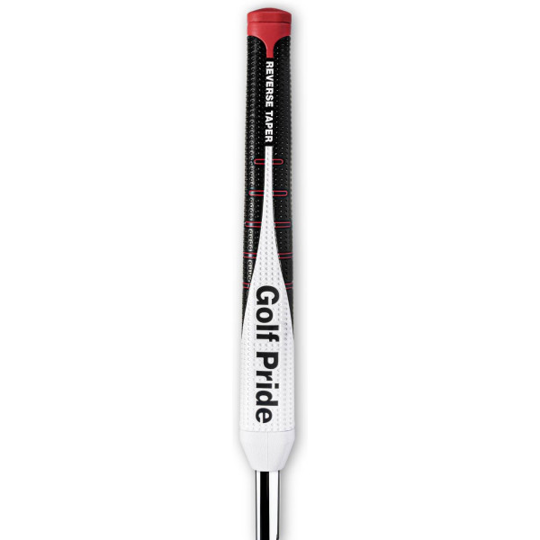 Golf Pride Reverse Taper Pistol Putte grip - Black/White/Red