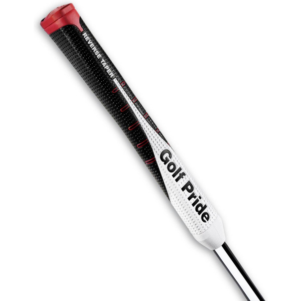 Golf Pride Reverse Taper Pistol Putte grip - Black/White/Red