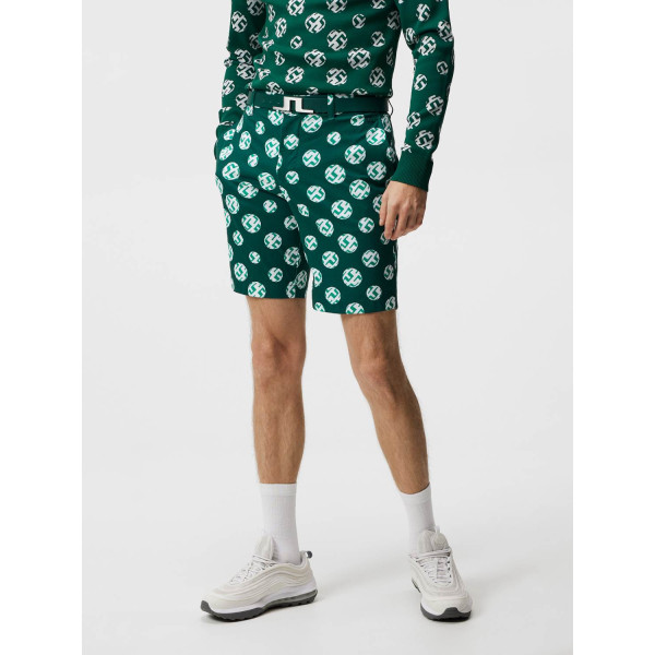 J. Lindeberg Tim Herre Shorts - Rain Forest Sphere Dot