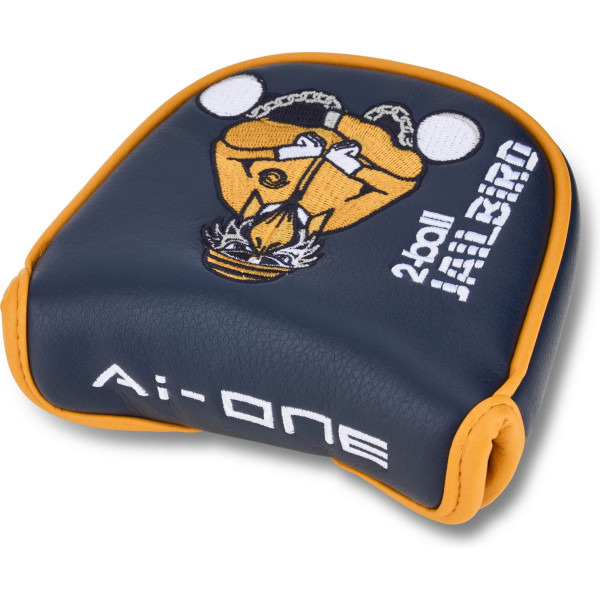 Odyssey Ai-One 2-Ball Jailbird Mini DB Double Bend Neck Putter - Blå/Hvid