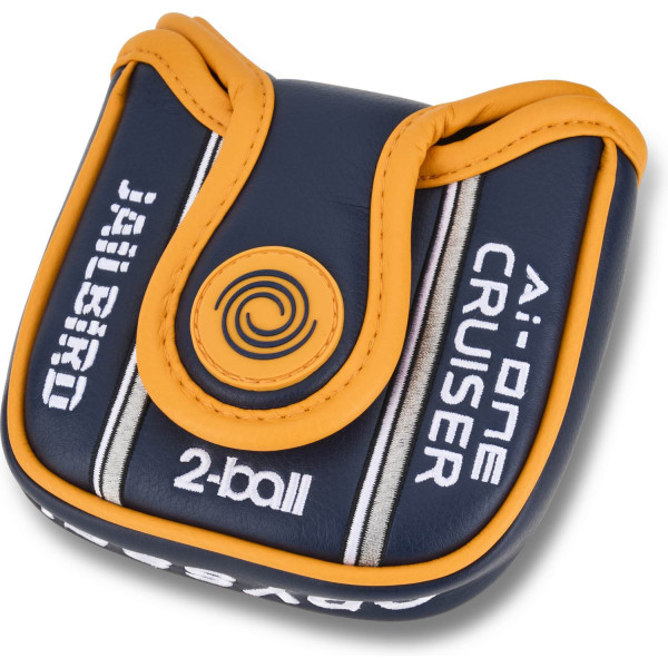 Odyssey Ai-One Cruiser Jailbird 2-Ball DB Double Bend Neck Putter - Blå/Hvid