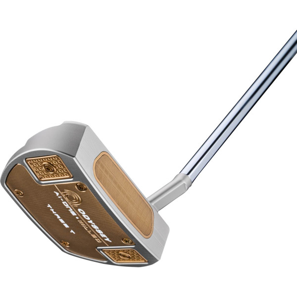 Odyssey Ai-One Milled Three S Slant Neck Putter - Silver