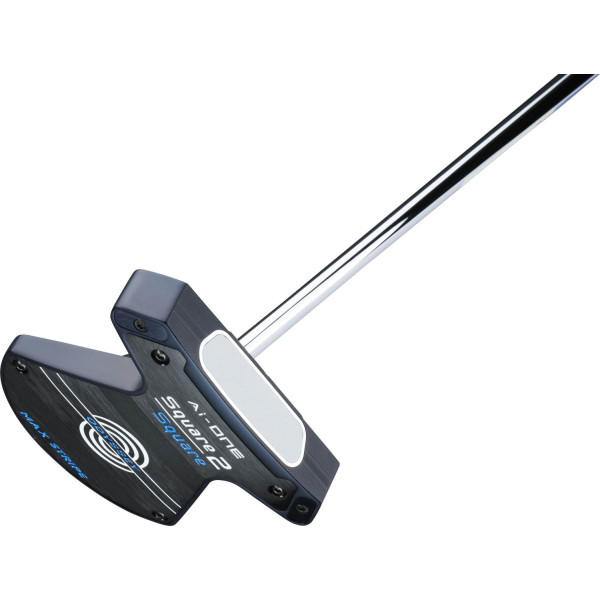 Odyssey Square 2 Square Max Stripe Straight Neck Putter - Blå/Hvid