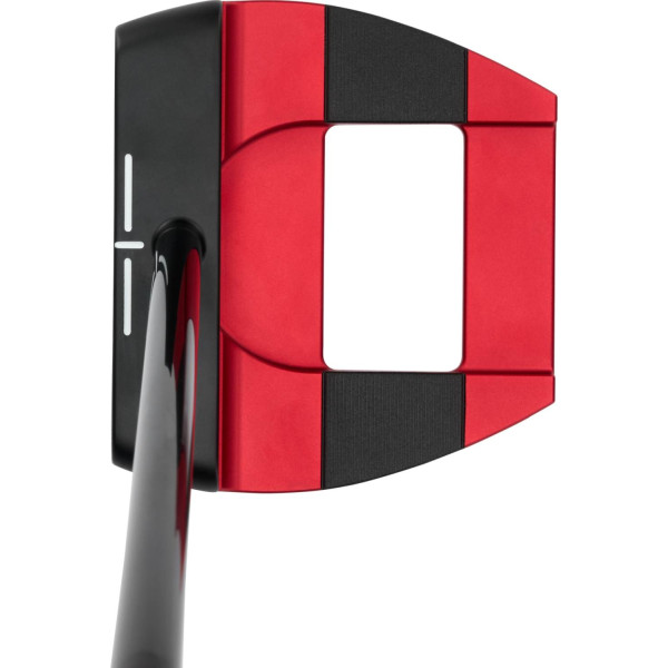 Odyssey Square 2 Square Tri-Hot Jailbird Straight Neck Putter - Red/Black