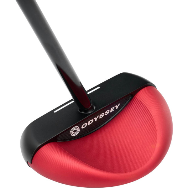 Odyssey Square 2 Square Tri-Hot Rossie Straight Neck Putter - Red/Black