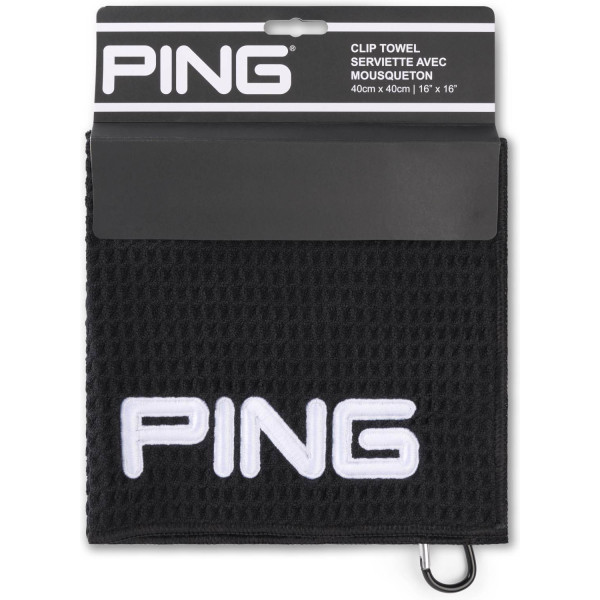 Ping Clip Black Håndklæde