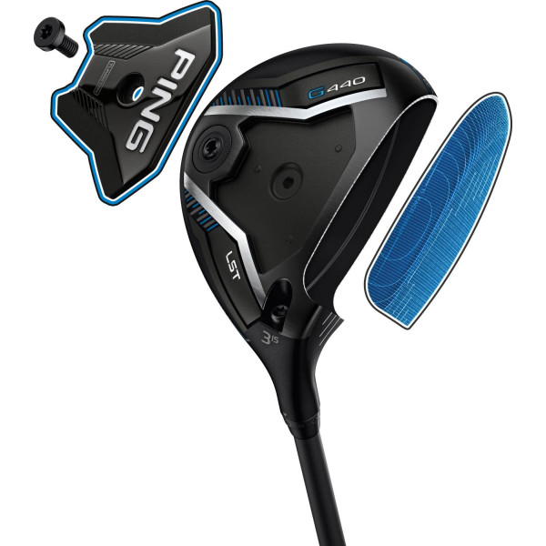 Ping G440 LST Herre Fairwaykølle - Sort