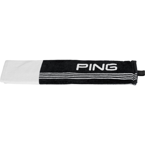 Ping Tri-fold Black/White Håndklæde