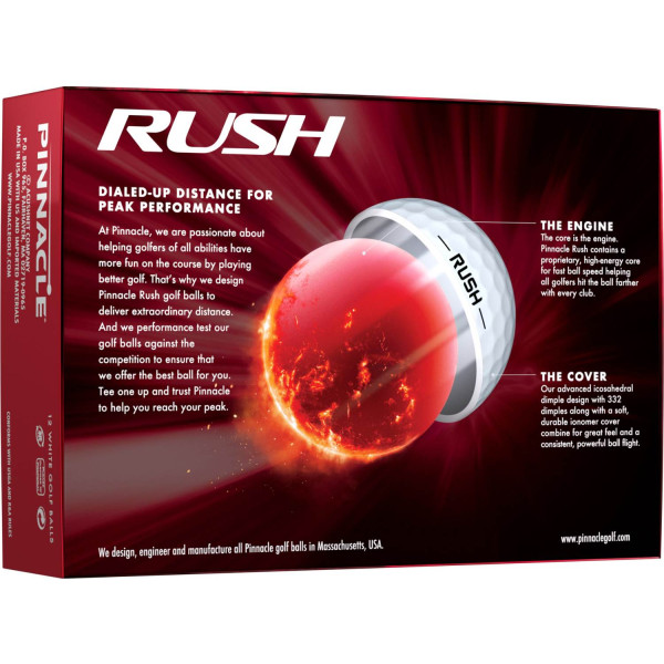 Pinnacle Rush (15 stk) (2023) Golfbolde - White