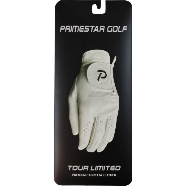 Prime Star Tour Læder Herre Golfhandske - Hvid