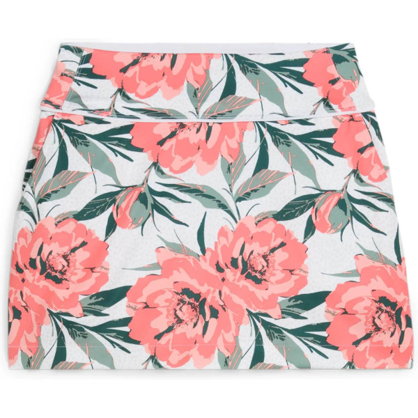 Puma Blake Knit Beautiful Game Dame Nederdel - White Glow/Peach Frost