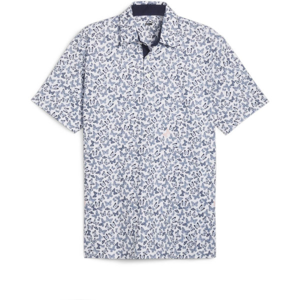 Puma Cloudspun Butterfly (2024) Herre Poloshirt - White Glow/Deep Navy