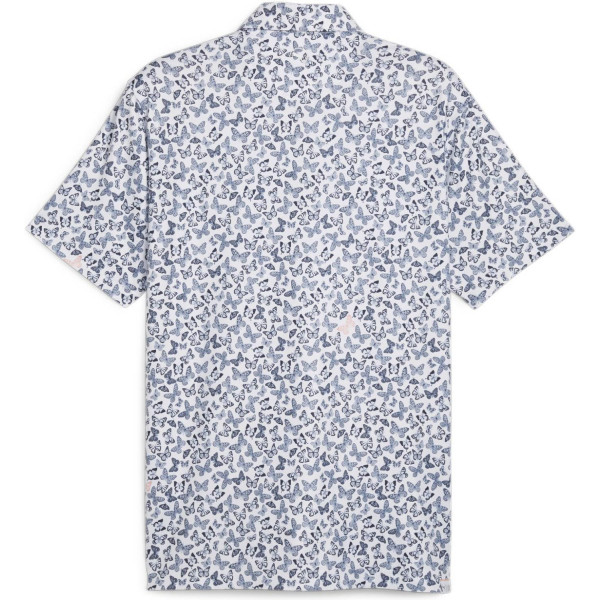 Puma Cloudspun Butterfly (2024) Herre Poloshirt - White Glow/Deep Navy
