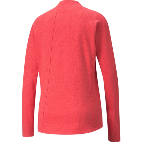 Puma Cloudspun Full Zip Dame Cardigan - Teaberry Heather