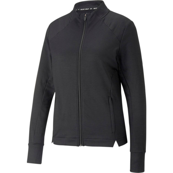 Puma Cloudspun Heather Full Zip Dame Jakke - Puma Black Heather