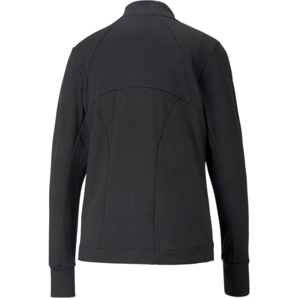 Puma Cloudspun Heather Full Zip Dame Jakke - Puma Black Heather
