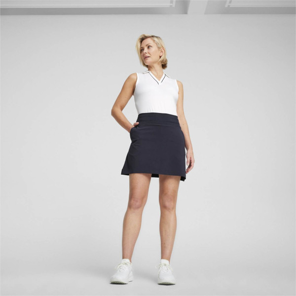 Puma Cloudspun Piped (2024) Dame Poloshirt Uden Ærmer - White Glow