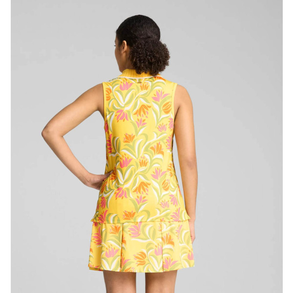 Puma Dani Dazey Dame Poloshirt Uden Ærmer - Sunny Yellow