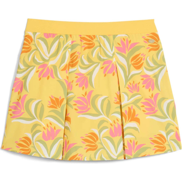 Puma Dani Dazey Pleated Dame Nederdel - Sunny Yellow