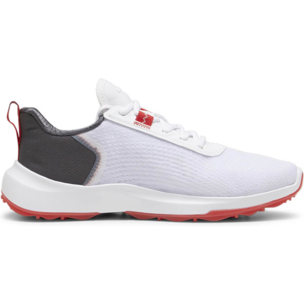 Puma Fusion Crush Sport Vandtætte Herre Golfsko Uden Spikes - Puma White/Dark Coal