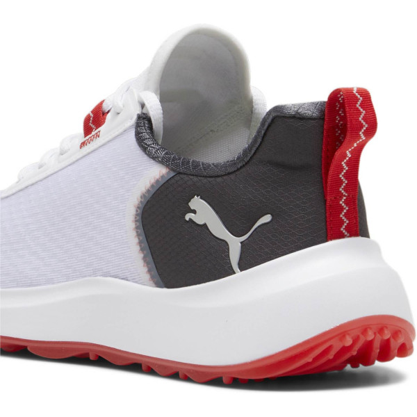 Puma Fusion Crush Sport Vandtætte Herre Golfsko Uden Spikes - Puma White/Dark Coal