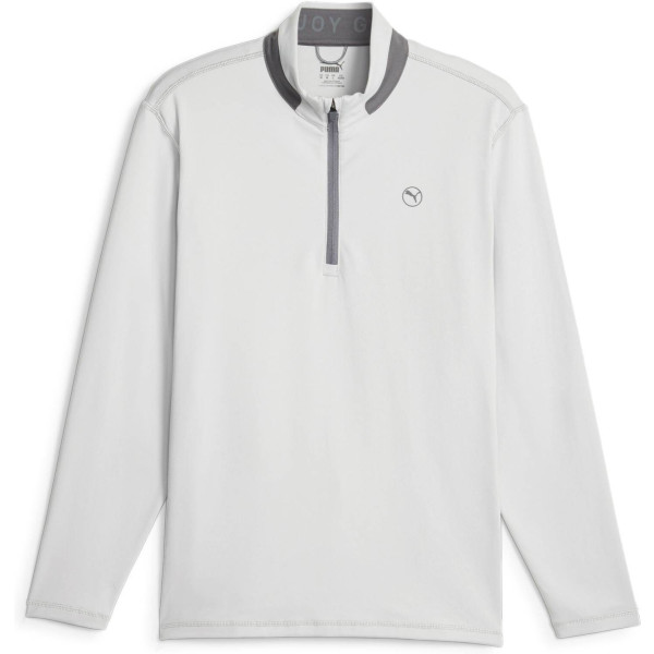 Puma Lightweight 1/4 Zip (Bryst Logo) Herre Pullover - Ash Gray/Slate Sky