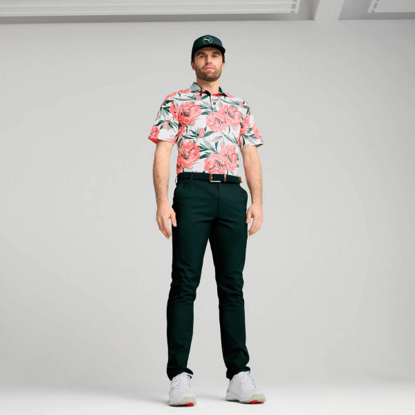 Puma MATTR Beautiful Game Herre Poloshirt - White Glow/Red Fire