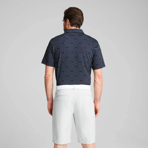 Puma MATTR Burgh Herre Poloshirt - Deep Navy/White Glow